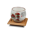 Product info: 故宮杜鵑花竹盤杯組