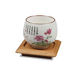 Product info: 故宮長春花竹盤杯組