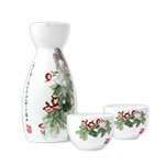 Product info: 齊白石牽牛花小品瓷器壺杯組