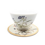 Product info: 藍雀花雅緻一杯一墊