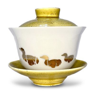Product info: 金玉鴨蓋碗（3隻金鴨）